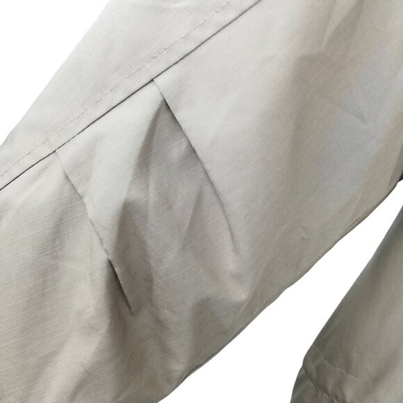 LL Bean 4 in 1 Country Parka Windbreaker Hooded Jacket Size L Reg Mens Beige - Picture 13 of 16